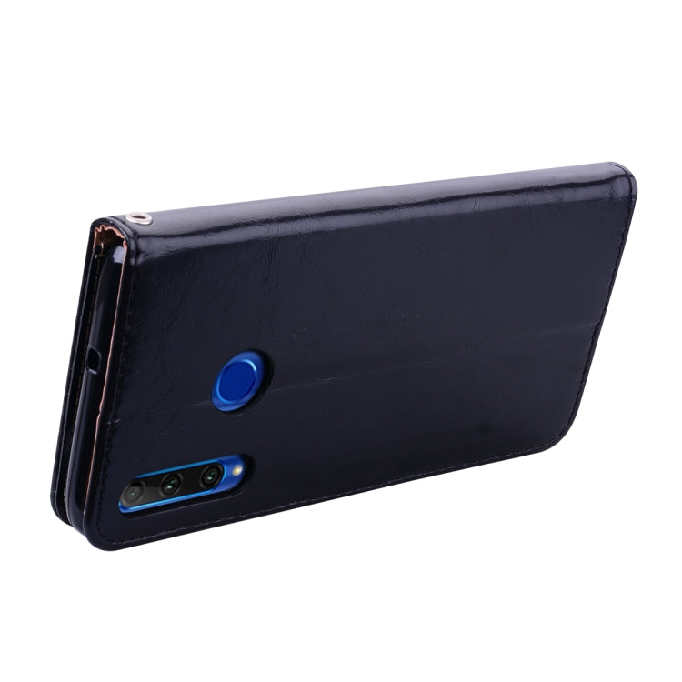 Business Style Oil Wax Texture Horizontal Flip Leather Case for Huawei Honor 10i, with Holder & Card Slots & Wallet