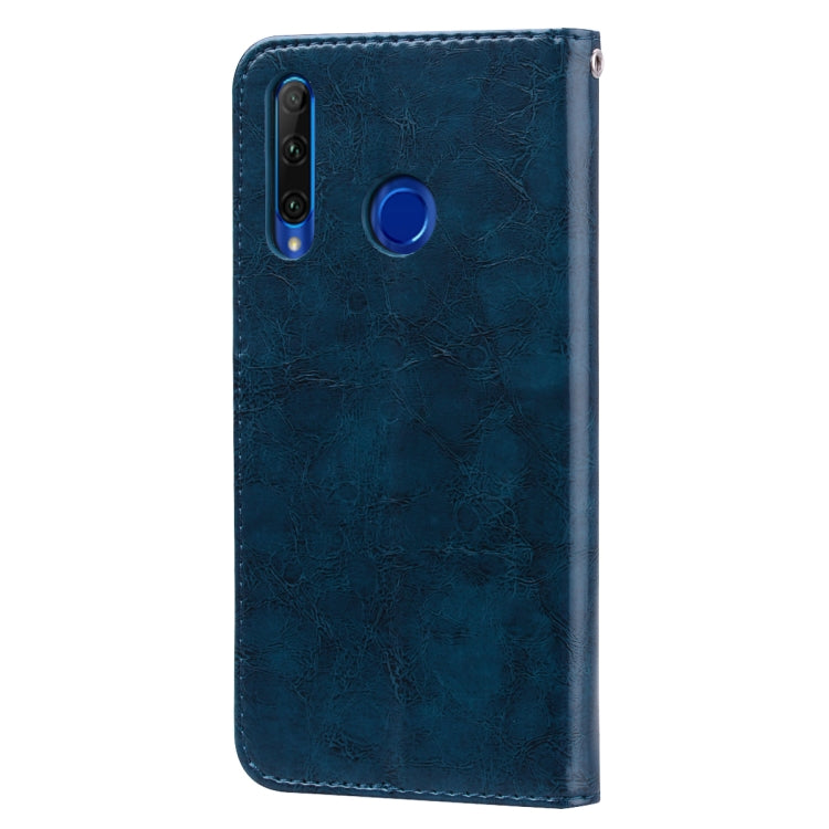 Business Style Oil Wax Texture Horizontal Flip Leather Case for Huawei Honor 10i, with Holder & Card Slots & Wallet