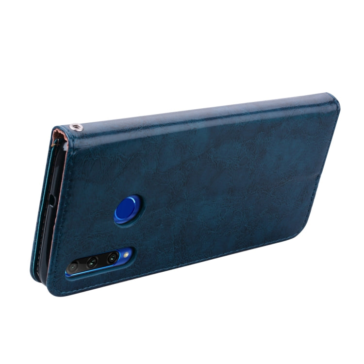 Business Style Oil Wax Texture Horizontal Flip Leather Case for Huawei Honor 10i, with Holder & Card Slots & Wallet