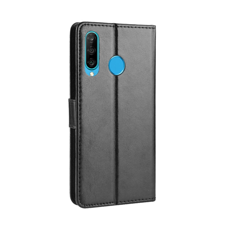 Retro Crazy Horse Texture Horizontal Flip Leather Case for Huawei Enjoy 9s (P Smart+ 2019)  , with Holder & Card Slots & Photo Frame