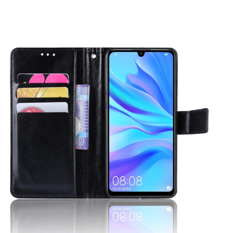 Retro Crazy Horse Texture Horizontal Flip Leather Case for Huawei Enjoy 9s (P Smart+ 2019)  , with Holder & Card Slots & Photo Frame