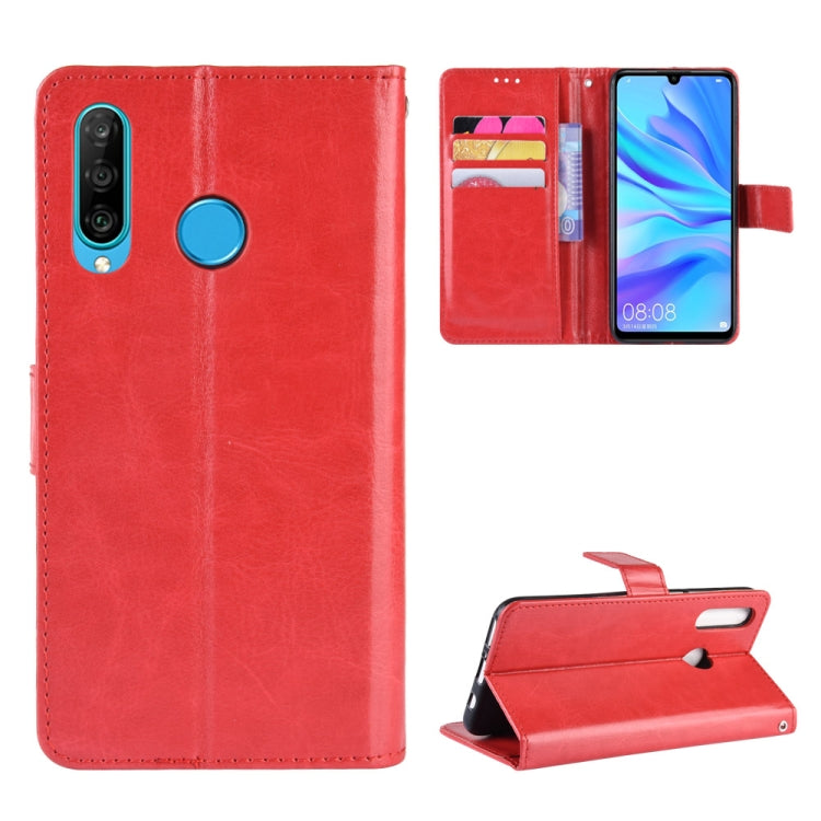 Retro Crazy Horse Texture Horizontal Flip Leather Case for Huawei Enjoy 9s (P Smart+ 2019)  , with Holder & Card Slots & Photo Frame