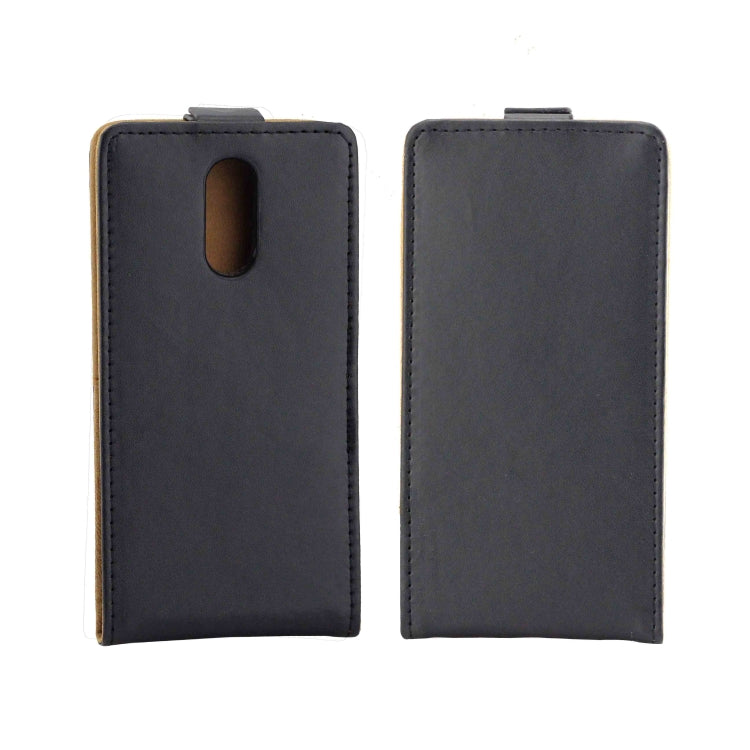 Business Style Vertical Flip TPU Leather Case with Card Slot for LG Q7 / Q7+(Black)