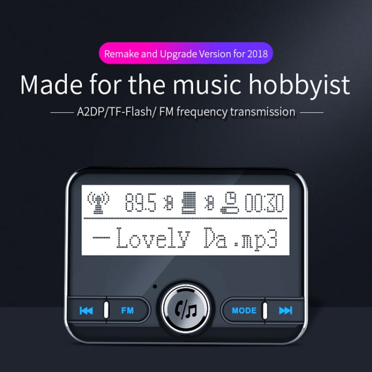 BC31 2.4 inch Large-screen Car Bluetooth Hands-free MP3 Bluetooth Cigarette Lighter Bluetooth FM Transmitter