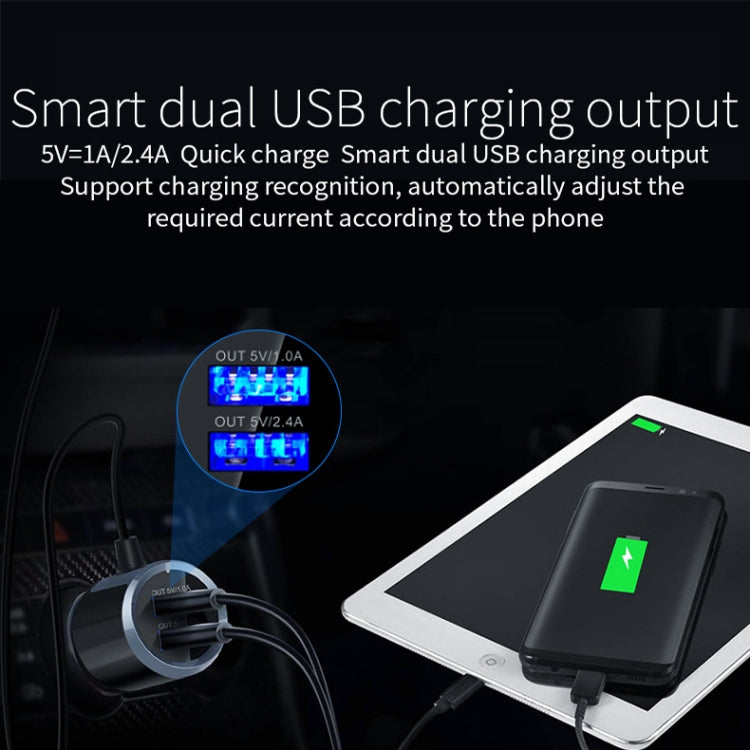BC31 2.4 inch Large-screen Car Bluetooth Hands-free MP3 Bluetooth Cigarette Lighter Bluetooth FM Transmitter