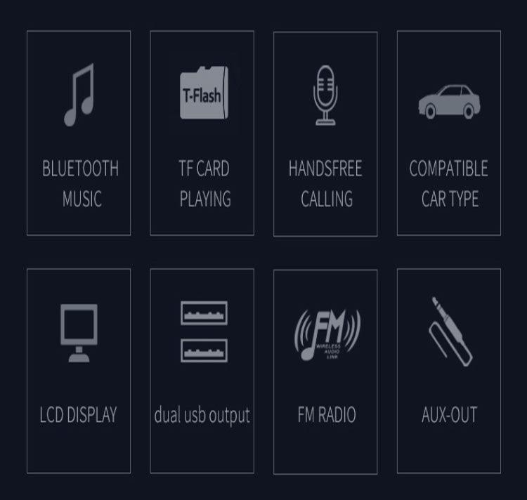 BC31 2.4 inch Large-screen Car Bluetooth Hands-free MP3 Bluetooth Cigarette Lighter Bluetooth FM Transmitter