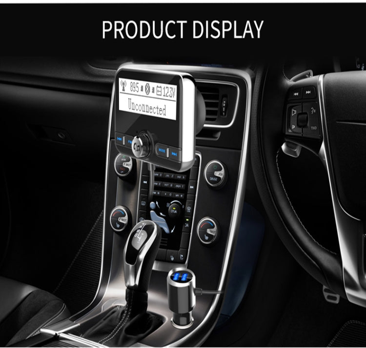 BC31 2.4 inch Large-screen Car Bluetooth Hands-free MP3 Bluetooth Cigarette Lighter Bluetooth FM Transmitter