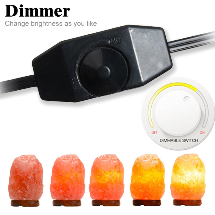 YouOKLight YK6618 2 PCS Salt Lamp Cord and Bulbs Himalayan Salt Lamp Replacement Cord with Dimmer Switch, US / EU Plug