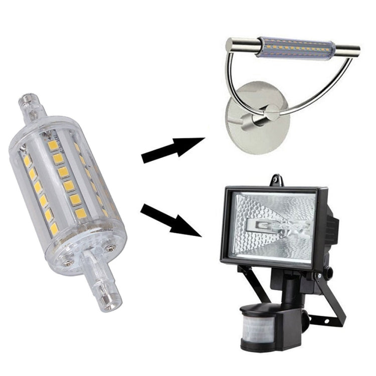 YouOKLight YK1494 6 PCS 5W R7S Base 2835 SMD 6000K White Light LED Light Bulb Double Ended Bulb Replacement, AC 85-265V