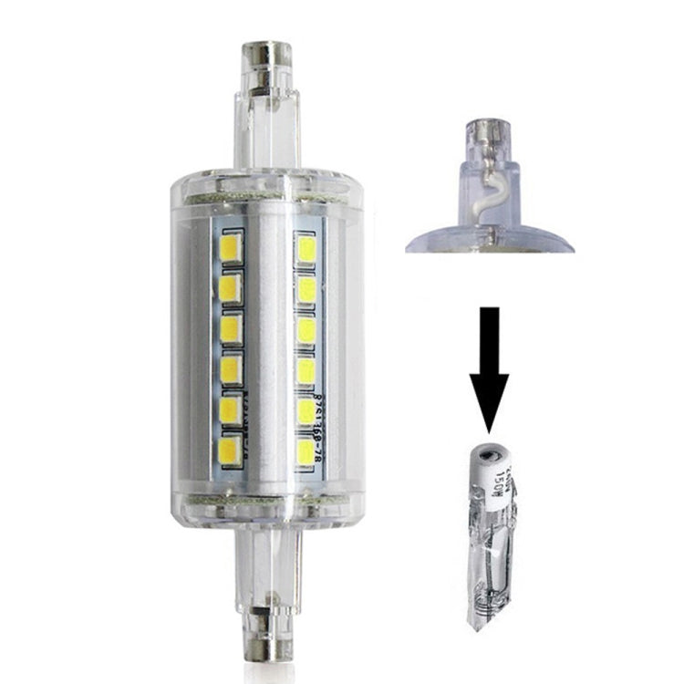 YouOKLight YK1494 6 PCS 5W R7S Base 2835 SMD 6000K White Light LED Light Bulb Double Ended Bulb Replacement, AC 85-265V