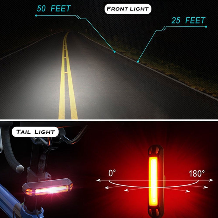 YouOKLight USB Rechargeable Bike Light Set, Super Bright Bike Headlight, Bike Front Lights and Back Safety Rear Flashlight, Easy Installation & IP65 Waterproof, for Kids Men Women Safe Cycling At Night