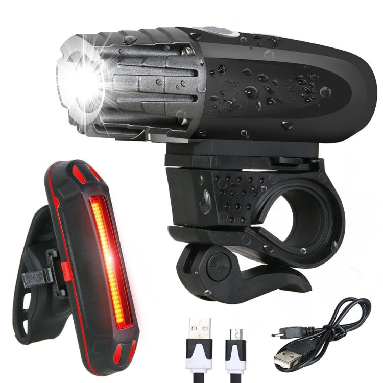 YouOKLight USB Rechargeable Bike Light Set, Super Bright Bike Headlight, Bike Front Lights and Back Safety Rear Flashlight, Easy Installation & IP65 Waterproof, for Kids Men Women Safe Cycling At Night