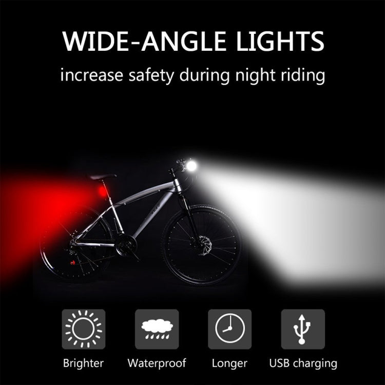 YouOKLight USB Rechargeable Bike Light Set, Super Bright Bike Headlight, Bike Front Lights and Back Safety Rear Flashlight, Easy Installation & IP65 Waterproof, for Kids Men Women Safe Cycling At Night