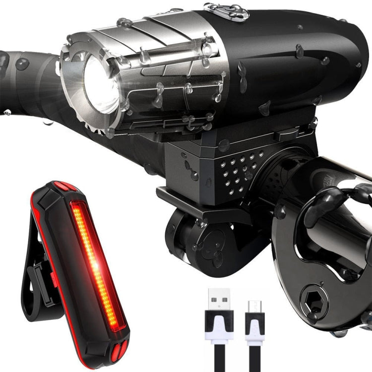 YouOKLight USB Rechargeable Bike Light Set, Super Bright Bike Headlight, Bike Front Lights and Back Safety Rear Flashlight, Easy Installation & IP65 Waterproof, for Kids Men Women Safe Cycling At Night