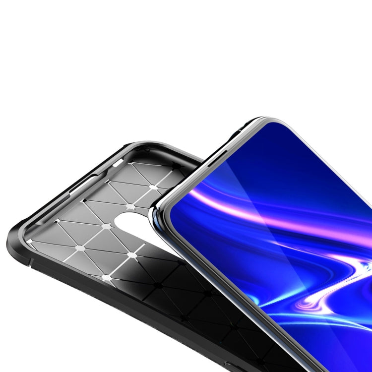 Beetle Series Carbon Fiber Texture Shockproof TPU Case for vivo X27 Pro(Black)