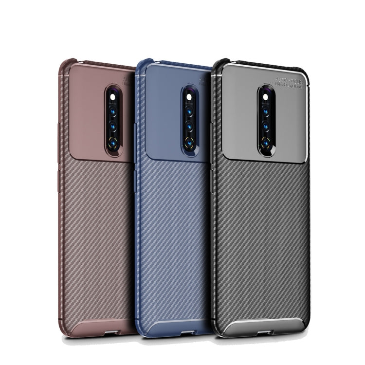 Beetle Series Carbon Fiber Texture Shockproof TPU Case for vivo X27 Pro(Black)