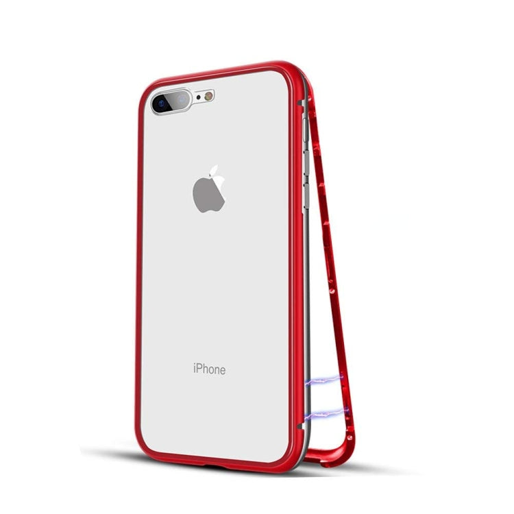 mocolo Magnetic Metal Frame Tempered Glass Case for iPhone 8 Plus / 7 Plus