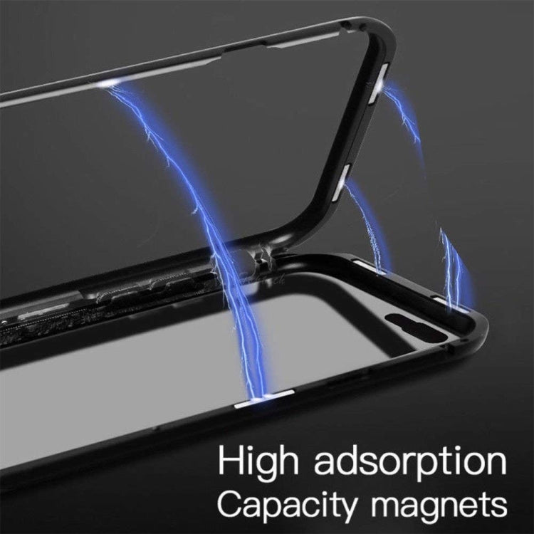 mocolo Magnetic Metal Frame Tempered Glass Case for iPhone 8 Plus / 7 Plus