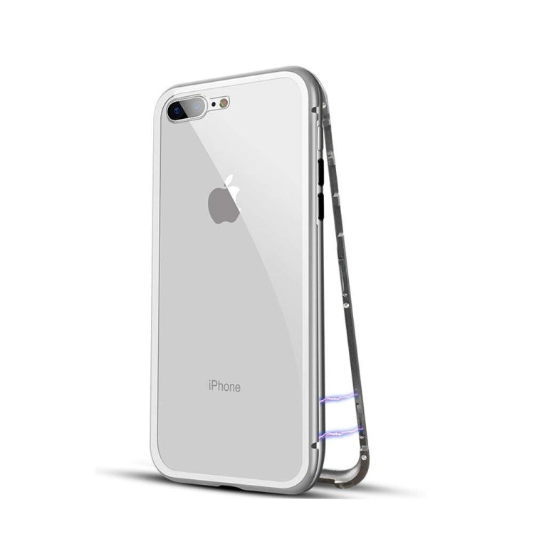 mocolo Magnetic Metal Frame Tempered Glass Case for iPhone 8 Plus / 7 Plus