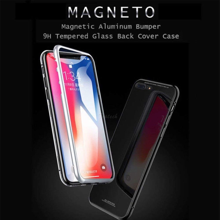 mocolo Magnetic Metal Frame Tempered Glass Case for iPhone 8 Plus / 7 Plus