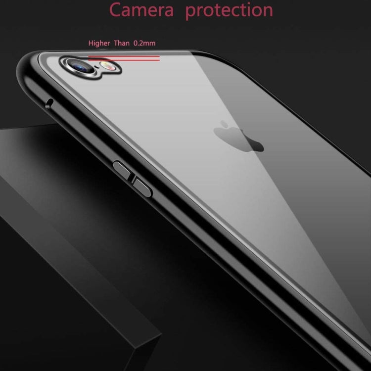 mocolo Magnetic Metal Frame Tempered Glass Case for iPhone 8 Plus / 7 Plus