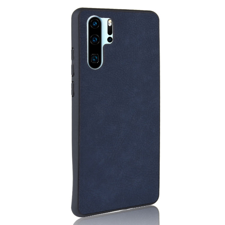 Shockproof Sheep Skin PC + PU + TPU Case for Huawei P30 Pro(Blue)
