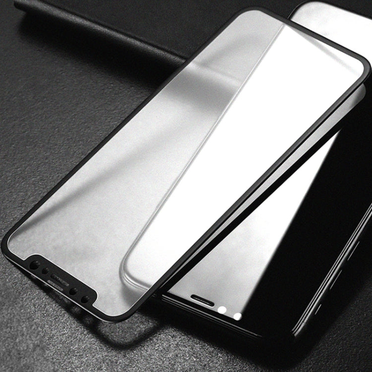 For iPhone XS / X 10pcs mocolo 0.33mm 9H 2.5D Silk Print Tempered Glass Film