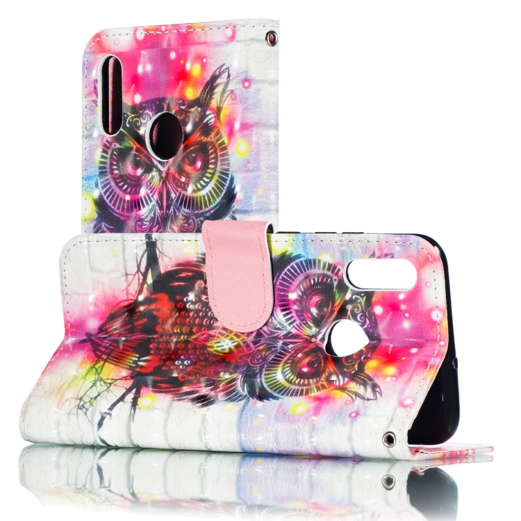 3D Pattern Colored Drawing Horizontal Flip Leather Case for Huawei P Smart+ (2019) & P Smart (2019) & Enjoy 9S , with Holder & Card Slots & Wallet & Lanyard
