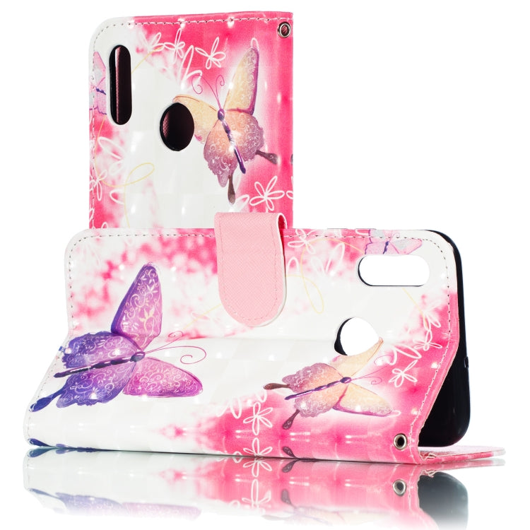 3D Pattern Colored Drawing Horizontal Flip Leather Case for Huawei P Smart+ (2019) & P Smart (2019) & Enjoy 9S , with Holder & Card Slots & Wallet & Lanyard