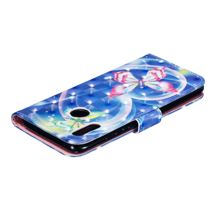 3D Pattern Colored Drawing Horizontal Flip Leather Case for Huawei P Smart+ (2019) & P Smart (2019) & Enjoy 9S , with Holder & Card Slots & Wallet & Lanyard