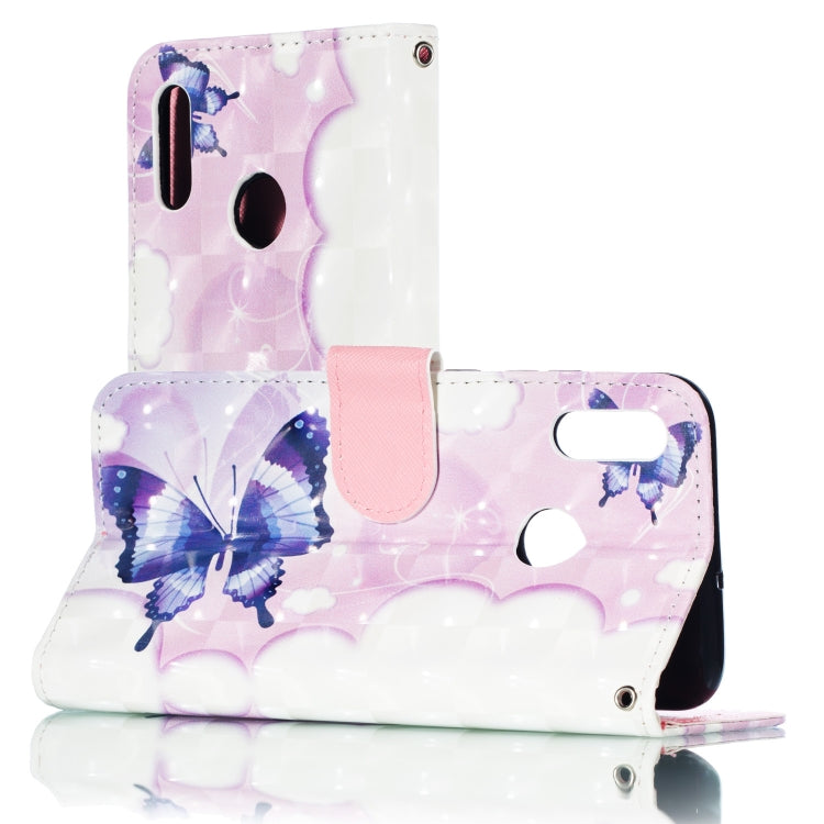 3D Pattern Colored Drawing Horizontal Flip Leather Case for Huawei P Smart+ (2019) & P Smart (2019) & Enjoy 9S , with Holder & Card Slots & Wallet & Lanyard