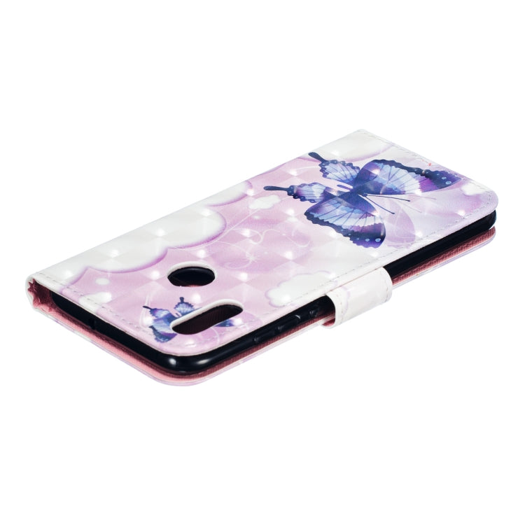 3D Pattern Colored Drawing Horizontal Flip Leather Case for Huawei P Smart+ (2019) & P Smart (2019) & Enjoy 9S , with Holder & Card Slots & Wallet & Lanyard