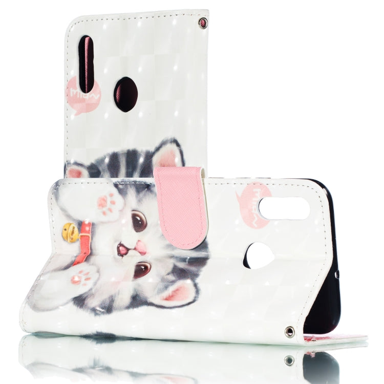 3D Pattern Colored Drawing Horizontal Flip Leather Case for Huawei P Smart+ (2019) & P Smart (2019) & Enjoy 9S , with Holder & Card Slots & Wallet & Lanyard