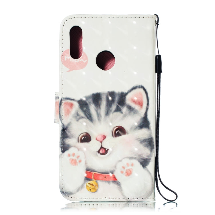 3D Pattern Colored Drawing Horizontal Flip Leather Case for Huawei P Smart+ (2019) & P Smart (2019) & Enjoy 9S , with Holder & Card Slots & Wallet & Lanyard