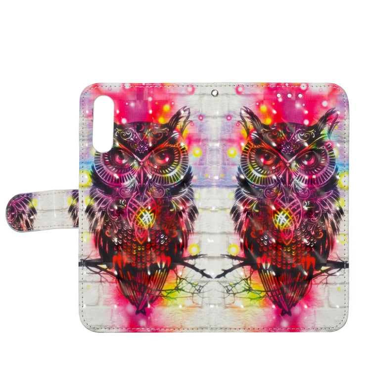 3D Pattern Colored Drawing Horizontal Flip Leather Case for Huawei Y5 (2019)  & Glory 8S , with Holder & Card Slots & Wallet & Lanyard