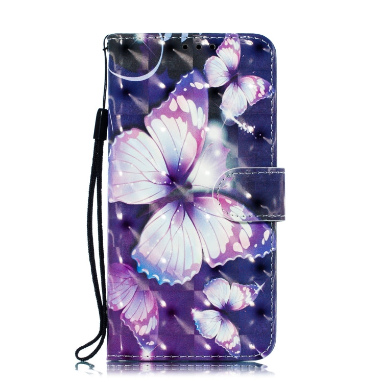 3D Pattern Colored Drawing Horizontal Flip Leather Case for Huawei Enjoy 9 & Y7 (2019) & Y7 Prime (2019)  & Y7 Pro (2019), with Holder & Card Slots & Wallet & Lanyard