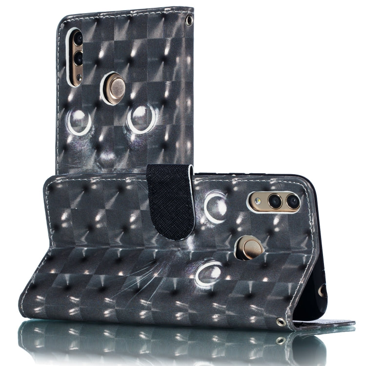 3D Pattern Colored Drawing Horizontal Flip Leather Case for Huawei Enjoy 9 & Y7 (2019) & Y7 Prime (2019)  & Y7 Pro (2019), with Holder & Card Slots & Wallet & Lanyard