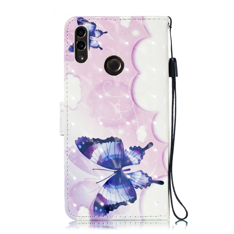 3D Pattern Colored Drawing Horizontal Flip Leather Case for Huawei Enjoy 9 & Y7 (2019) & Y7 Prime (2019)  & Y7 Pro (2019), with Holder & Card Slots & Wallet & Lanyard