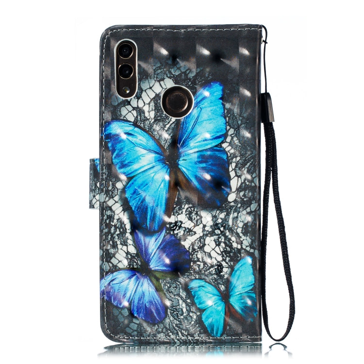 3D Pattern Colored Drawing Horizontal Flip Leather Case for Huawei Enjoy 9 & Y7 (2019) & Y7 Prime (2019)  & Y7 Pro (2019), with Holder & Card Slots & Wallet & Lanyard