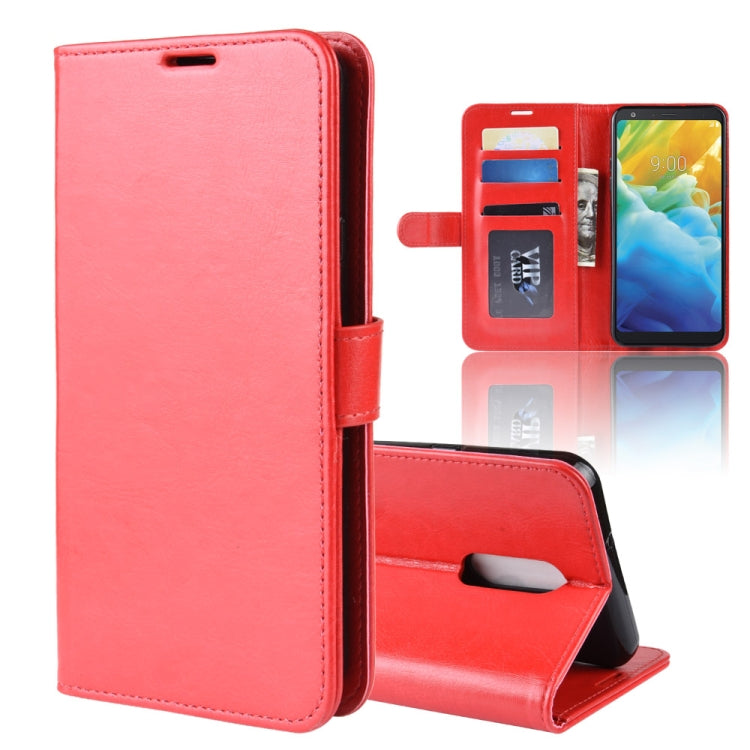 Crazy Horse Texture Horizontal Flip PU Leather Case for LG Q Stylo 5, with Wallet & Holder & Card Slots & Photo Frame