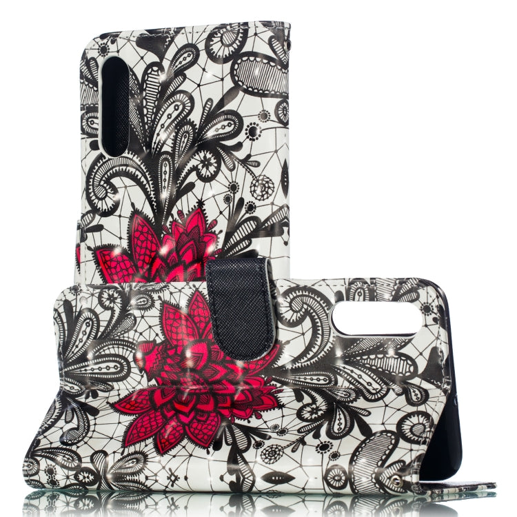 3D Pattern Colored Drawing Horizontal Flip Leather Case for Huawei Y6 Pro (2019) , with Holder & Card Slots & Wallet & Lanyard