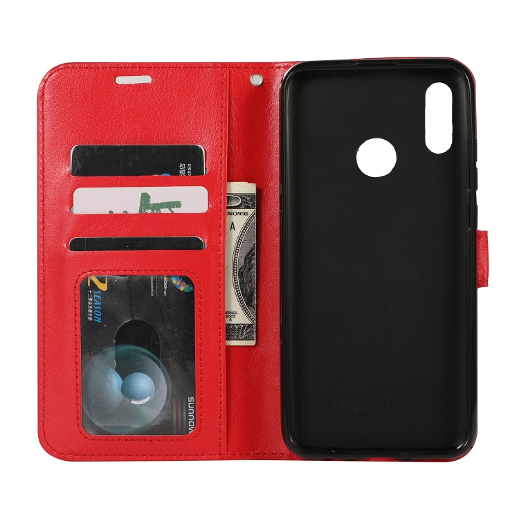 Crazy Horse Texture Horizontal Flip Leather Case with Holder & Card Slots & Wallet & Photo Frame for Huawei Honor 10 lite