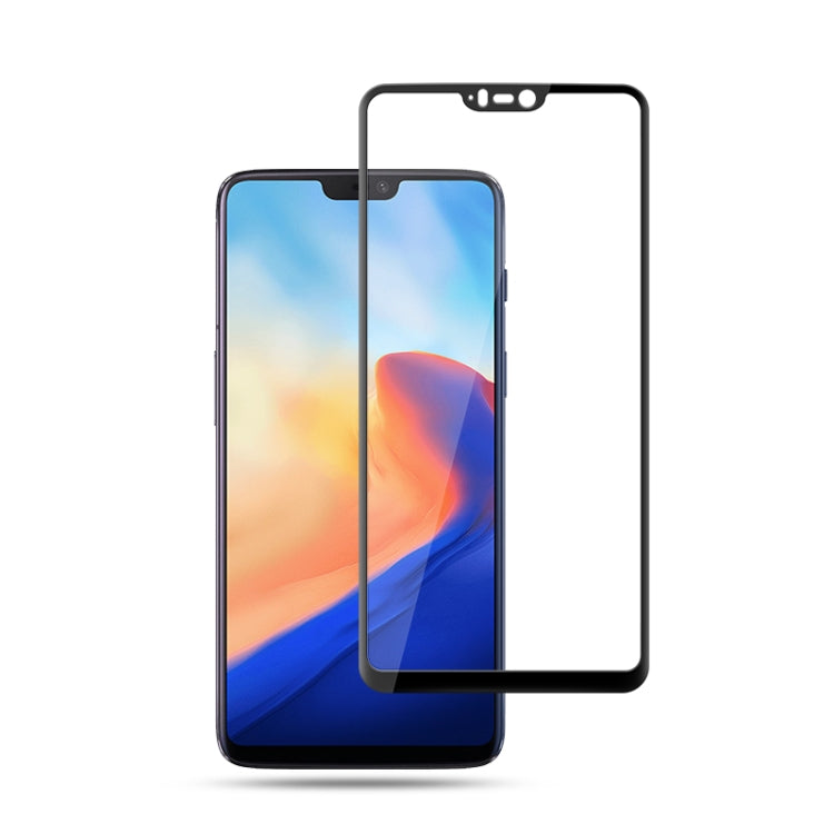 mocolo 0.33mm 9H 2.5D Silk Print Tempered Glass Film for OnePlus 6