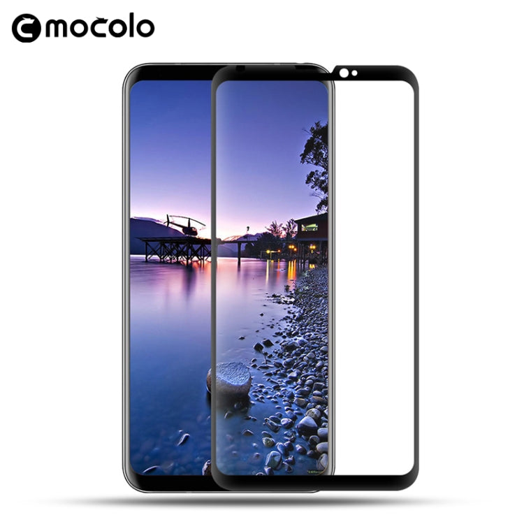 mocolo 0.33mm 9H 3D Curved Full Screen Tempered Glass Film for LG V30 (Black)