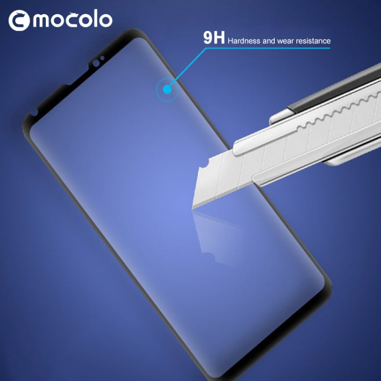 mocolo 0.33mm 9H 3D Curved Full Screen Tempered Glass Film for LG V30 (Black)