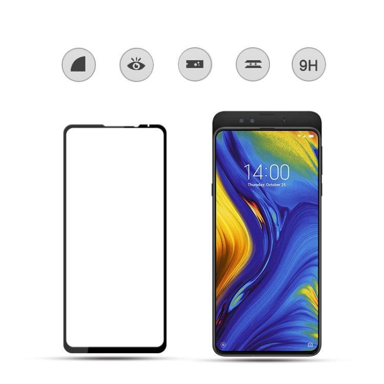 mocolo 0.33mm 9H 2.5D Full Glue Tempered Glass Film for Xiaomi Mi Mix 3 (Black)