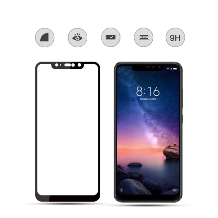 mocolo 0.33mm 9H 3D Full Glue Curved Full Screen Tempered Glass Film for Xiaomi Redmi Note 6 Pro