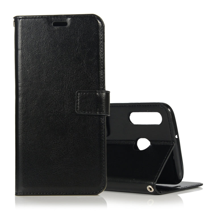 Crazy Horse Texture Horizontal Flip Leather Case with Holder & Card Slots & Wallet & Photo Frame for Galaxy A30