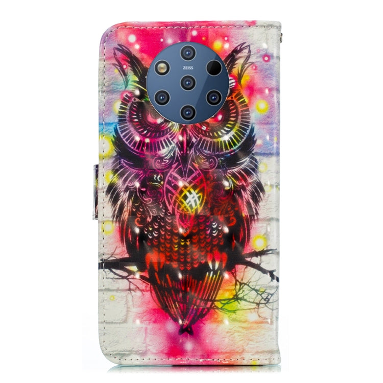 3D Pattern Colored Drawing Horizontal Flip Leather Case for Nokia 9 PureView  , with Holder & Card Slots & Wallet & Lanyard