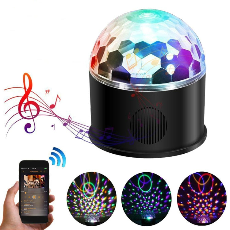 YouOKLight YK2301 9-Colors Bluetooth Speaker Magic Crystal Ball KTV Disco Party Strobe Stage Light with Remote Control